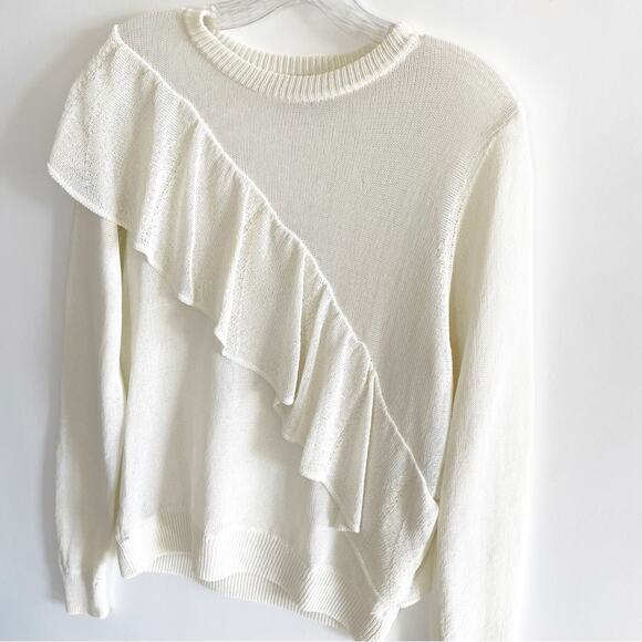 IRO Raja Ecru Ruffle Sweater - Picture 4 of 9